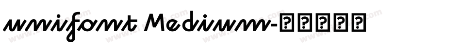 unifont Medium字体转换